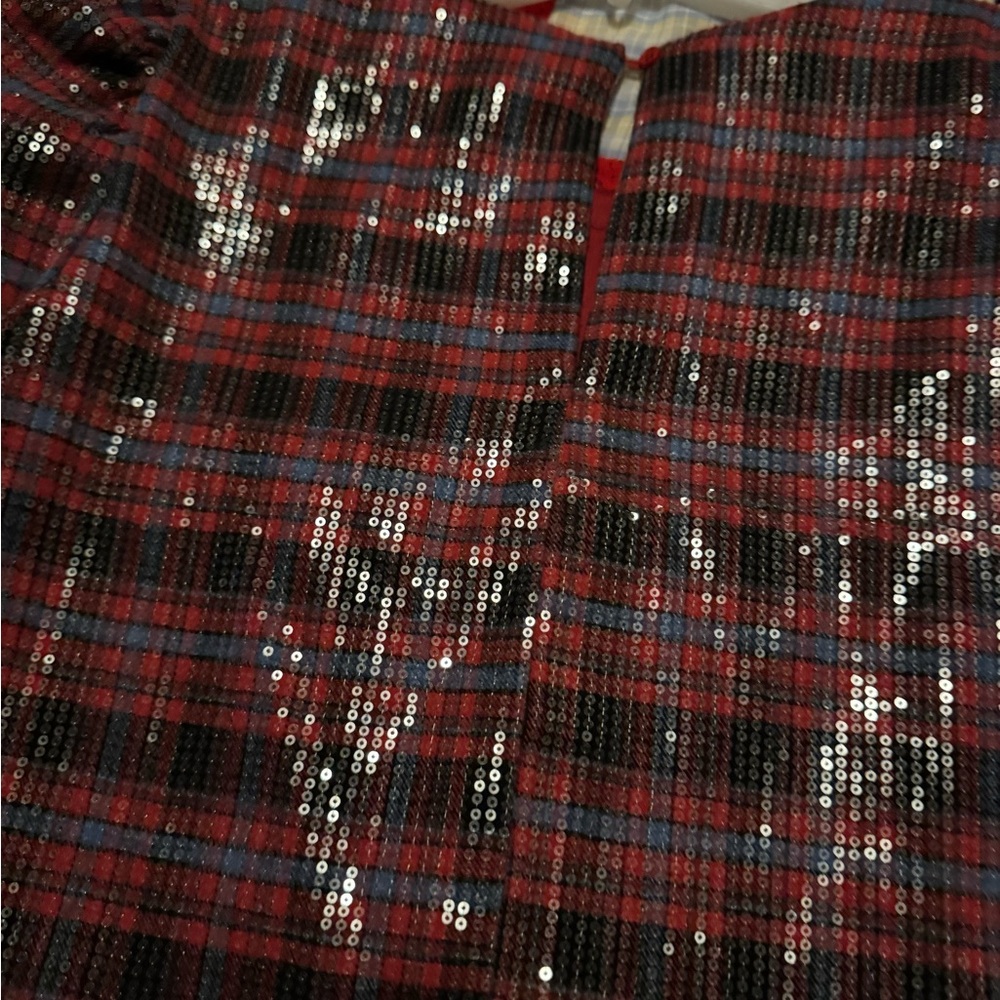 Glam Red and Black Plaid Romper - Picture 6 of 7